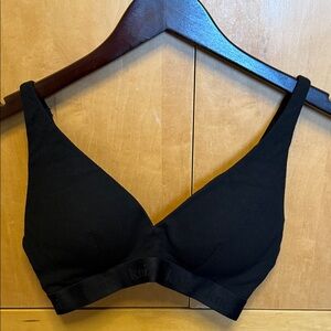 Knix Black Logo Modal Rib Bralette